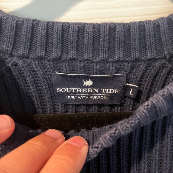 Southern Tide Blue Sweater Medium - Picture 2 of 3